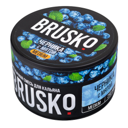 Смесь BRUSKO ЧЕРНИКА С МЯТОЙ (MEDIUM) 250 гр