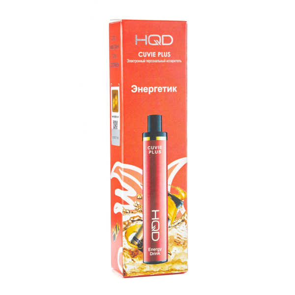 Одноразовая электронная сигарета HQD Cuvie Plus Energy Drink (Энергетик) 1200 затяжек в Краснодаре