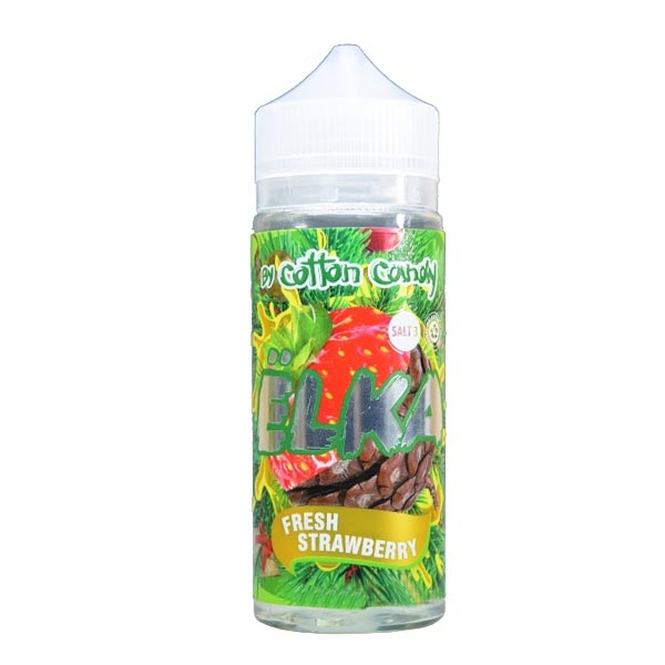 Жидкость Cotton Candy ЁLKA FRESH STRAWBERRY (Хвоя С Мятой И Клубникой) (120 мл, 0 мг/мл) в Краснодаре