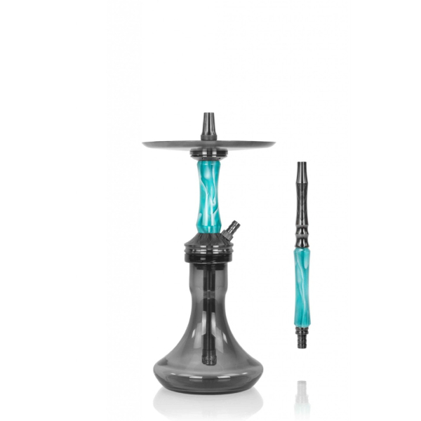 Кальян Ocean Hookah Kaif Small 2 (черный,бирюзовый, 53 см) в Краснодаре