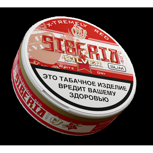 Жевательный табак Siberia Silver  Slim White Dry 13 грамм в Краснодаре