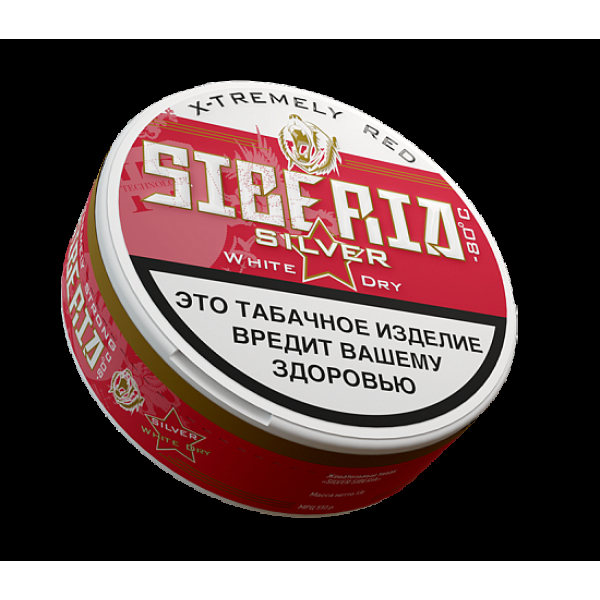 Жевательный табак Siberia Silver  White Dry 16 грамм в Краснодаре