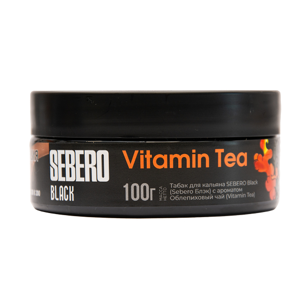 Табак Sebero Black Vitamin Tea Облепиховый Чай 100 грамм в Краснодаре