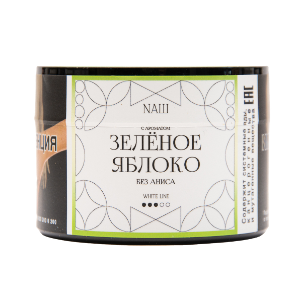 Табак NАШ White Зелёное Яблоко 40 грамм в Краснодаре
