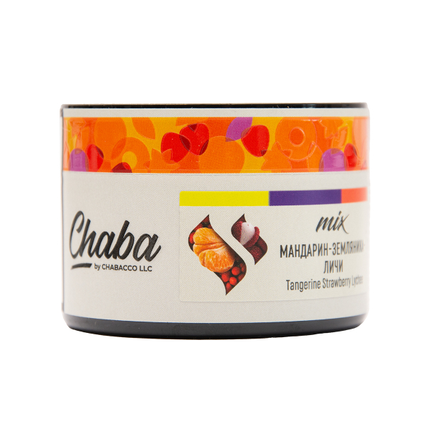 Безникотиновая смесь Chaba Mix Tangerine Strawberry Lychee Nicotine Free 40 грамм в Краснодаре