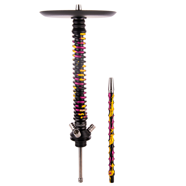 Кальян Mamay Customs Coilover Большой   Чёрный Пурпурный/золотой Камуфляж в Краснодаре