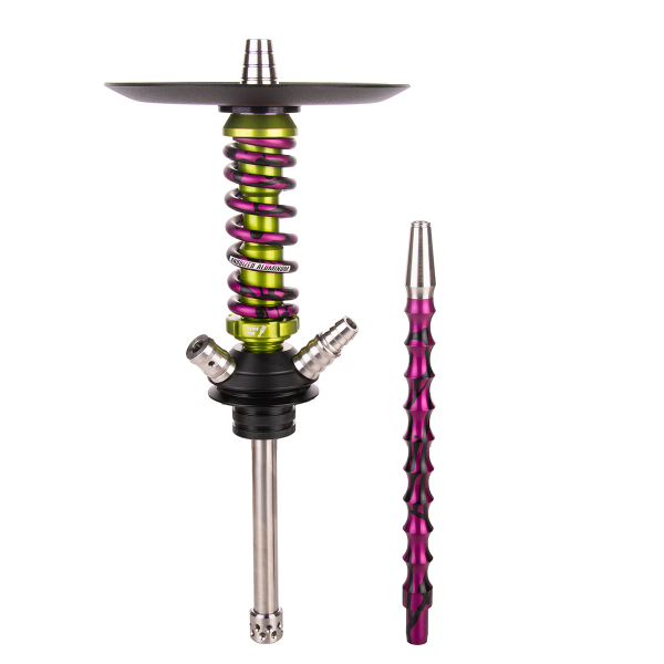 Кальян Mamay Customs Coilover Micro   Салатовый Сплеш Пурпурный в Краснодаре
