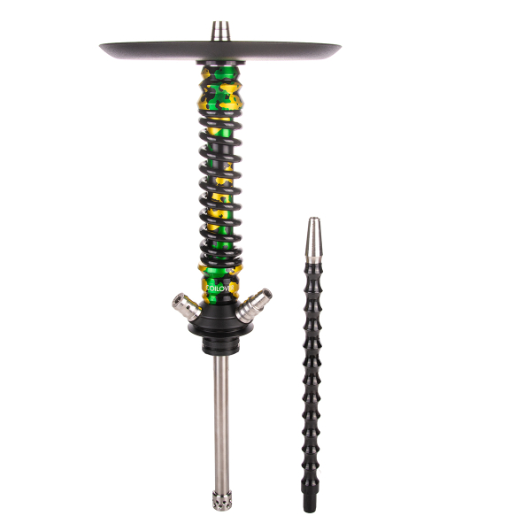 Кальян Mamay Customs Coilover Mini   Зелёный/золотой Камуфляж Черный в Краснодаре