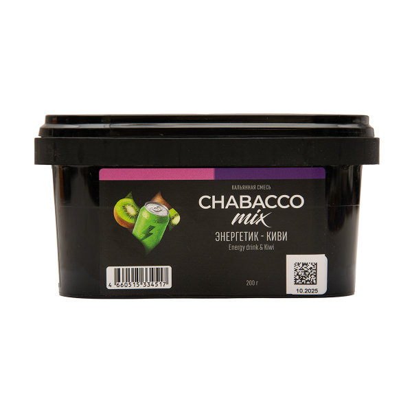 Бестабачная смесь Chabacco Mix Medium Energy Drink & Kiwi 200 грамм в Краснодаре