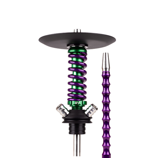 Кальян Mamay Customs Coilovers Micro Anod Green Фиолетовый Лак в Краснодаре