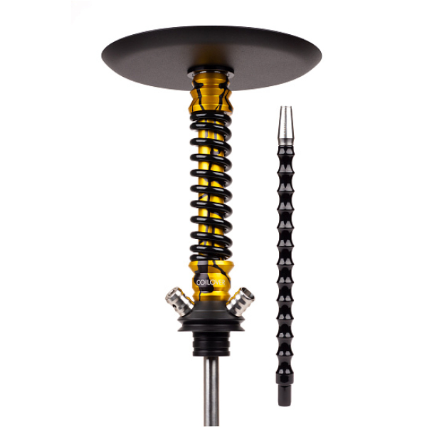 Кальян Mamay Customs Coilovers Mini Anod Gold Splash Черный Глянец в Краснодаре