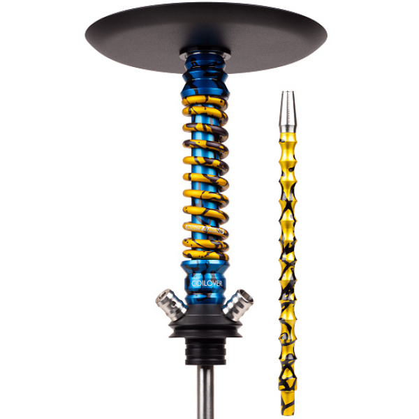 Кальян Mamay Customs Coilovers Mini Special Anod Blue Splash Gold в Краснодаре